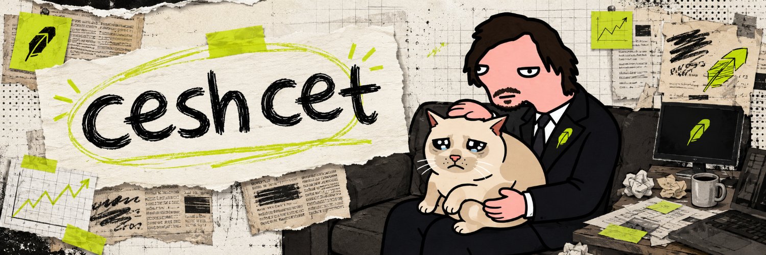 cesh cet banner — a sad cat being consoled by a man in a suit